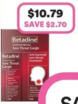 Priceline Concentrated Sore Throat Gargle offer