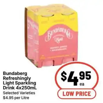 Ritchies Bundaberg Refreshingly Light Sparkling Drink offer