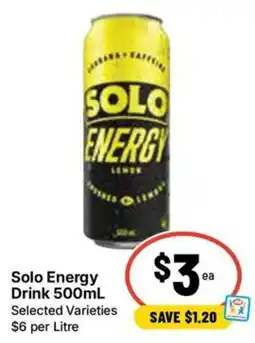 Ritchies Solo Energy Drink offer