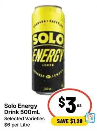 Ritchies Solo Energy Drink offer