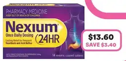 Priceline Nexium 24hr once daily dosing offer