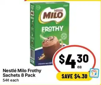 Ritchies Nestlé Milo Frothy Sachets offer
