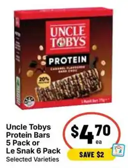 Ritchies Uncle Tobys Protein Bars offer