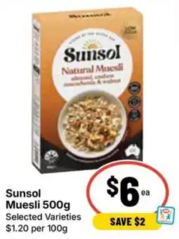 Ritchies Sunsol Muesli offer