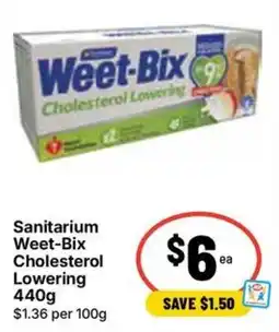 Ritchies Sanitarium Weet-Bix Cholesterol Lowering offer