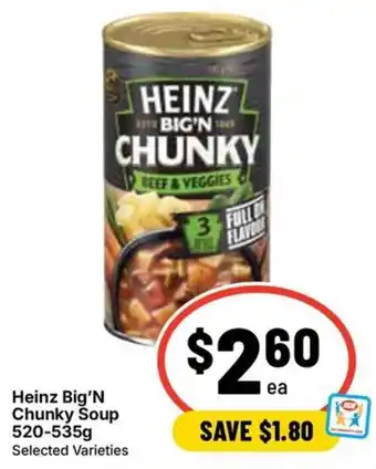 Ritchies Heinz Big'N Chunky Soup offer