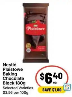 Ritchies Nestlé Plaistowe Baking Chocolate Block offer