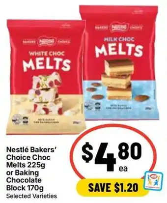 Ritchies Nestlé Bakers' Choice Choc Melts offer