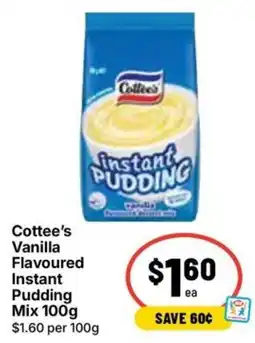 Ritchies Cottee's Vanilla Flavoured Instant Pudding Mix offer