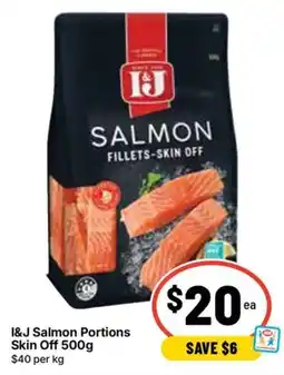 Ritchies I&J Salmon Portions Skin Off offer