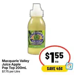 Ritchies Macquarie Valley Juice Apple Pop Top offer