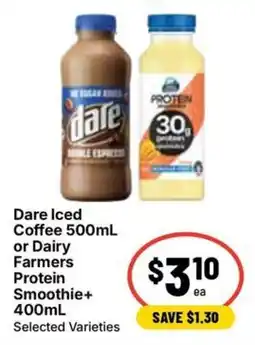 Ritchies Dare Iced Coffee or Dairy Farmers Protein Smoothie+ offer