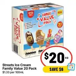 Ritchies Streets Ice Cream Family Value 20 Pack offer