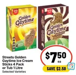 Ritchies Streets Golden Gaytime Ice Cream Sticks offer