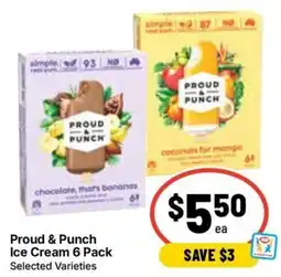 Ritchies Proud & Punch Ice Cream 6 Pack Selected Varieties offer