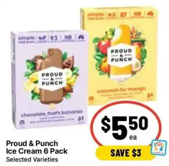 Ritchies Proud & Punch Ice Cream 6 Pack Selected Varieties offer