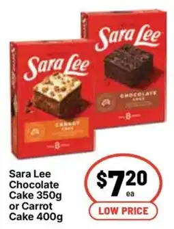 Ritchies Sara Lee Chocolate Cake or Carrot Cake offer
