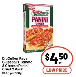 Ritchies Dr. Oetker Papa Giuseppe's Tomato & Cheese Panini Crust offer