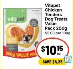 Ritchies Vitapet Chicken Tenders Dog Treats offer