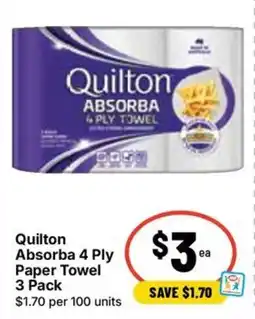 Ritchies Quilton Absorba 4 Ply Paper Towel offer