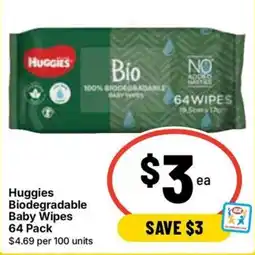 Ritchies Huggies Biodegradable Baby Wipes offer