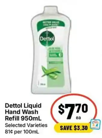 Ritchies Dettol Liquid Hand Wash Refill offer