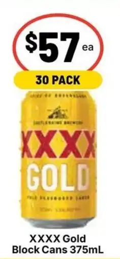 Ritchies XXXX Gold Block Cans offer