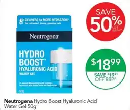 Terry White Neutrogena Hydro Boost Hyaluronic Acid Water Gel offer
