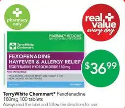 Terry White TerryWhite Chemmart* Fexofenadine offer