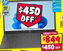 JB Hi-Fi hp 15" Notebook offer