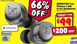 JB Hi-Fi Sennheiser Momentum True Wireless 3 ANC In-Ear Headphones offer