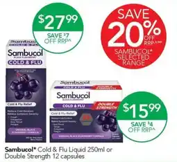 Terry White Sambucol Cold & Flu Liquid offer