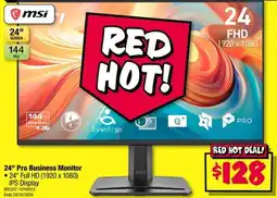 JB Hi-Fi 24" Pro Business Monitor offer