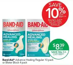 Terry White Band-Aid* Advance Healing Regular 10 pack or Blister Block 4 pack offer