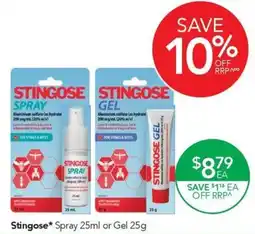Terry White Stingose Spray or Gel offer