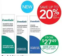 Terry White Zonofade Diabetic Skin Conditioner offer