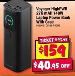 JB Hi-Fi Cygnett Voyager HighPWR Laptop Power Bank offer