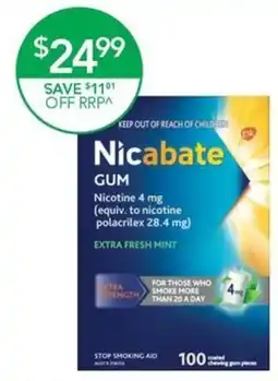 Terry White Nicabate Gum offer