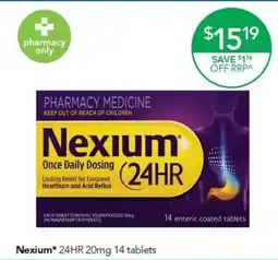Terry White Nexium 24HR 20mg offer