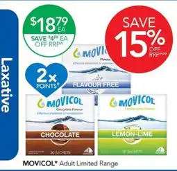Terry White Movicol Adult Limited Range offer