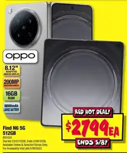 JB Hi-Fi Oppo Find N6 5G offer