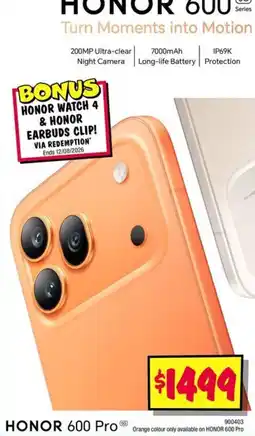 JB Hi-Fi Honor 600 Pro offer