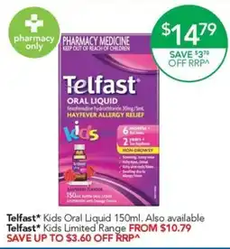 Terry White Telfast Kids Oral Liquid offer