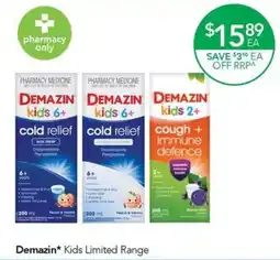 Terry White Demazin* Kids Limited Range offer