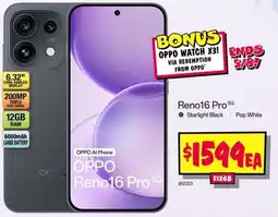 JB Hi-Fi OPPO Reno16 Pro 5G offer