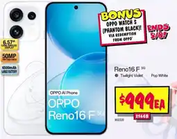 JB Hi-Fi OPPO Reno16 F 5G offer