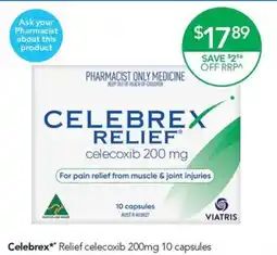 Terry White Celebrex* Relief celecoxib 200mg offer