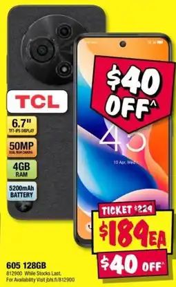 JB Hi-Fi TCL 605 128GB offer