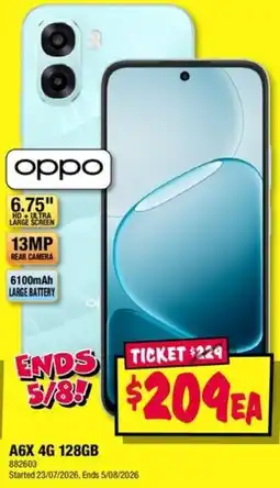 JB Hi-Fi Oppo A6X 4G 128GB offer