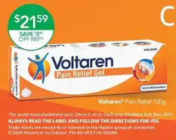Terry White Voltaren Pain Relief Gel offer
